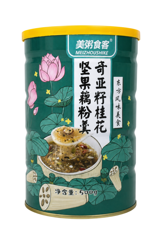 Bột Củ Sen Hoa Quế Chi, Hạt Chia, Táo Đỏ (M7)
