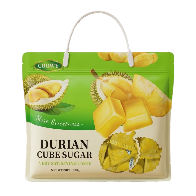 Kẹo Dẻo Cube Sugar Coowy Vị Sầu Riêng Gói 378g