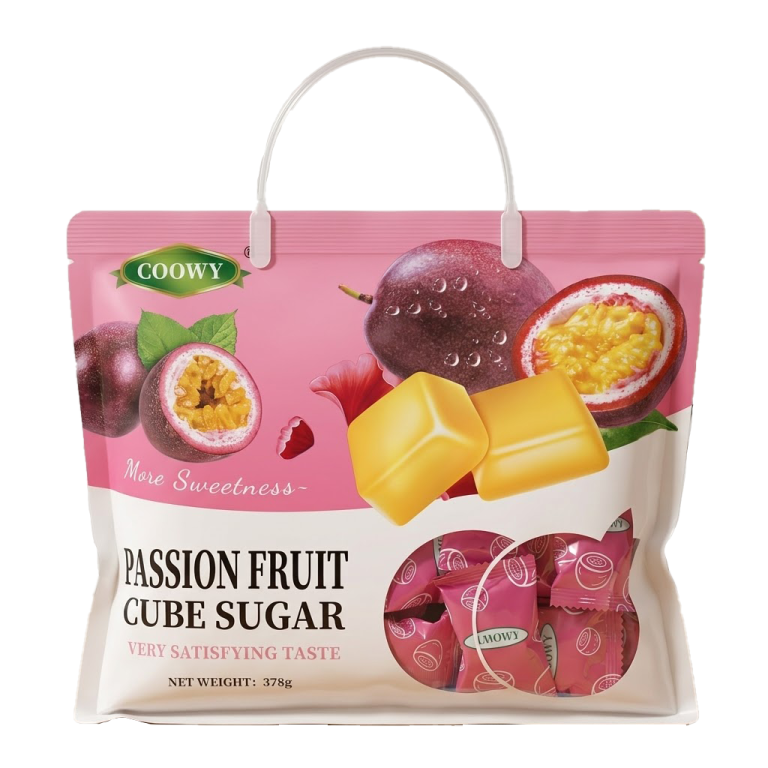 Kẹo Dẻo Cube Sugar Coowy Chanh Leo Gói 378g