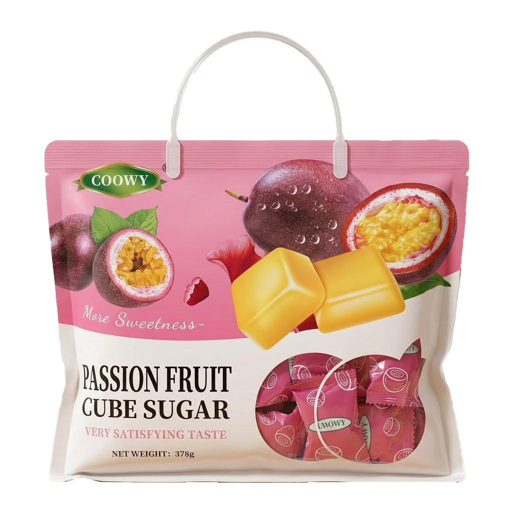 Kẹo Dẻo Cube Sugar Coowy Chanh Leo Gói 378g