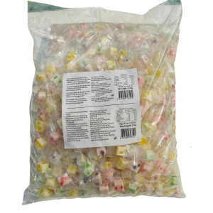 Kẹo Dẻo Trái Cây Hình Khối Mix Vị Xá Coowy Gói 2.5kg
