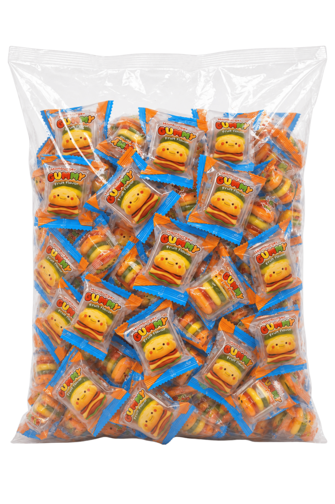 Kẹo Dẻo Hamburger Xá Coowy Túi 2,5kg