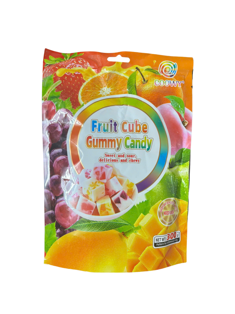 Kẹo Dẻo Trái Cây Hình Khối Coowy Gói 300g